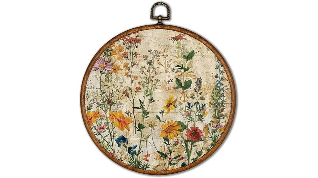 boho flower wall art
