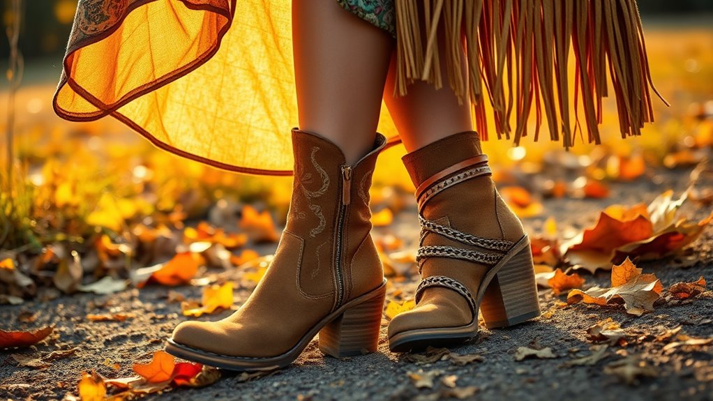 boho footwear styling tips