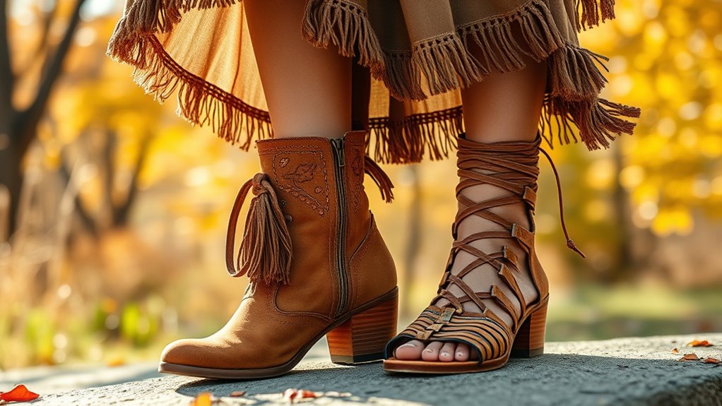 boho footwear summer fall
