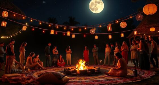 boho full moon night