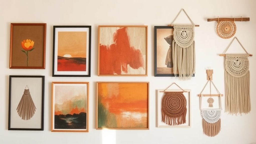 boho gallery wall inspiration