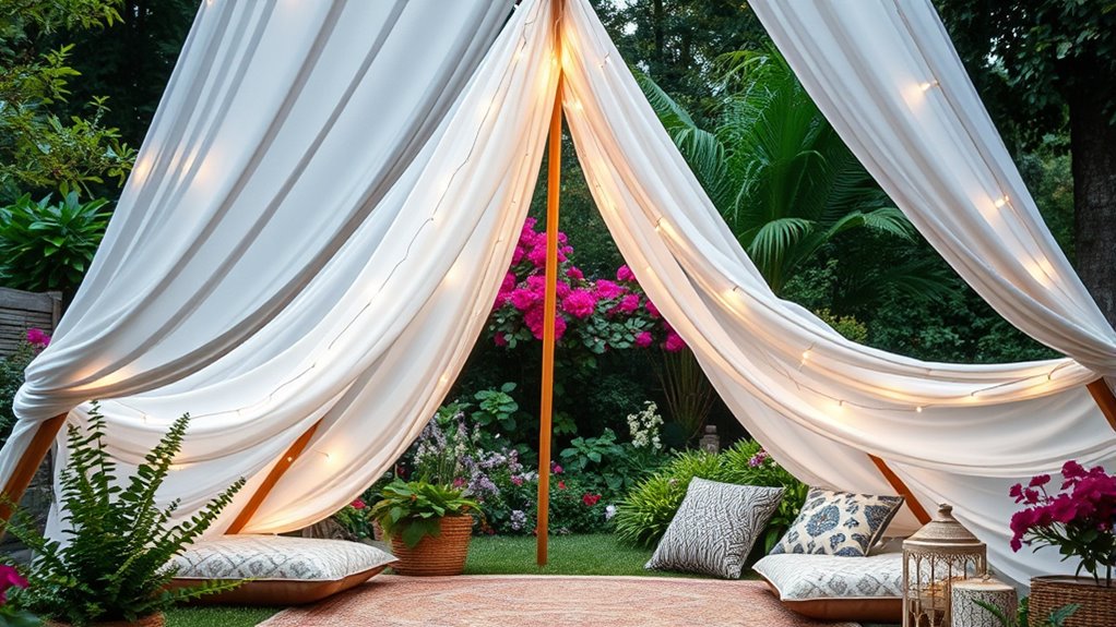boho garden outdoor retreat