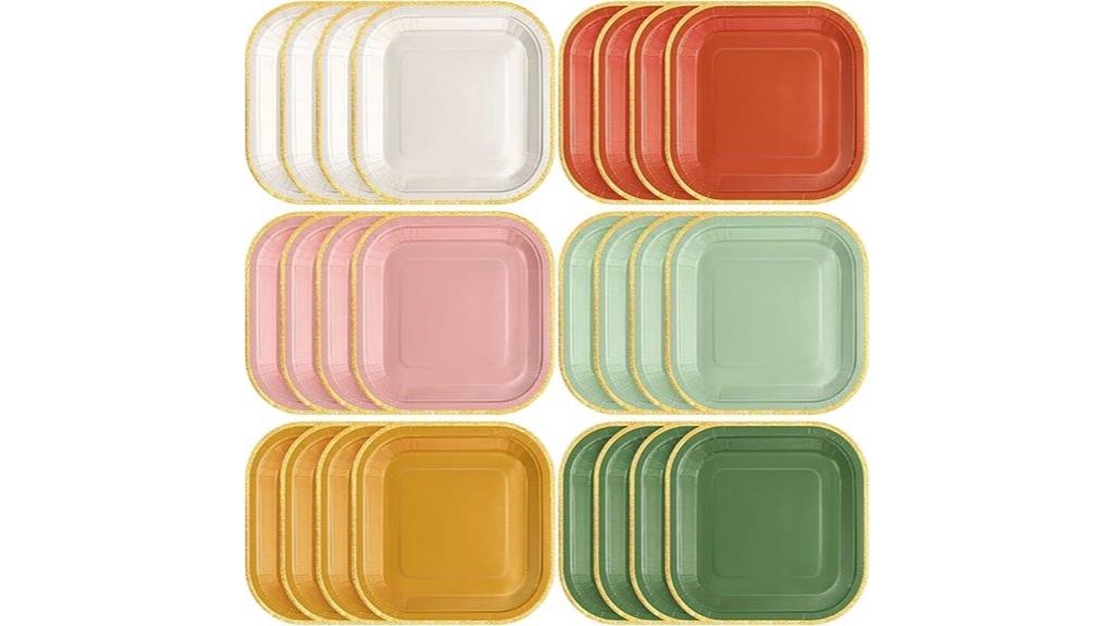 boho gold edge plates