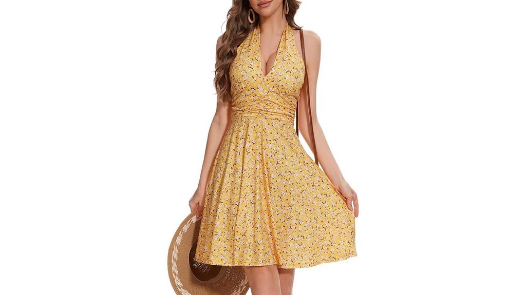 boho halter summer dress