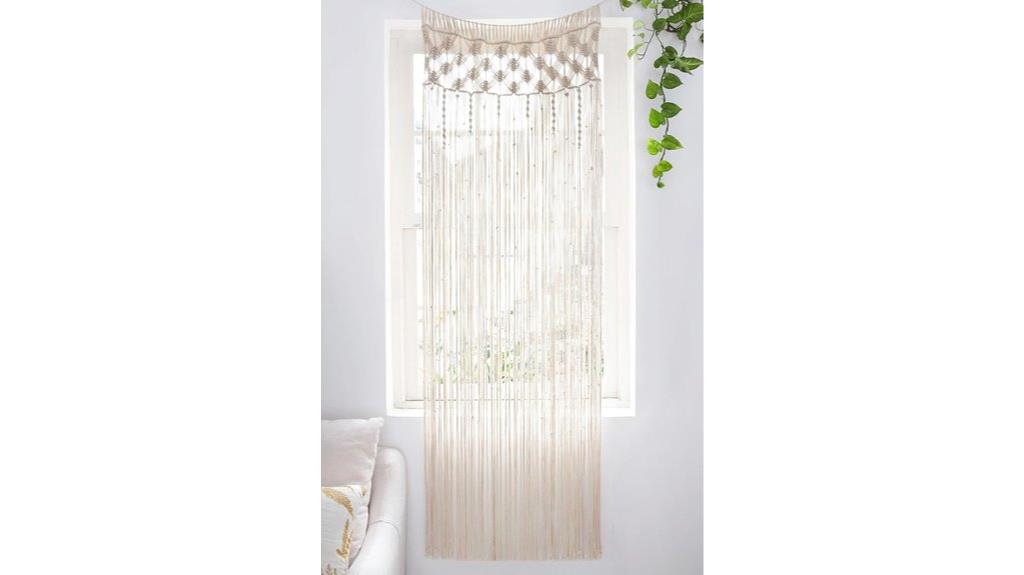 boho handwoven curtain art
