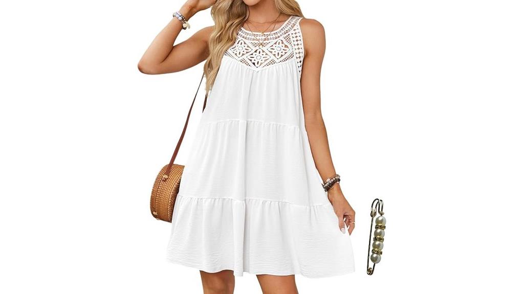 boho hollow out dress