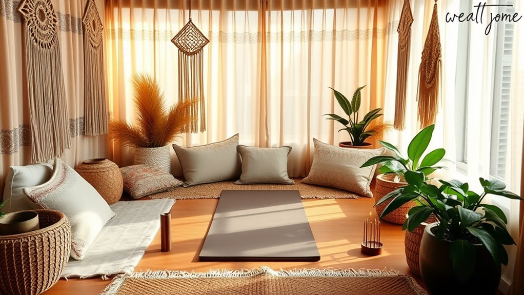 boho home yoga retreat