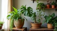 boho indoor plant decor