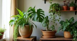 boho indoor plant decor