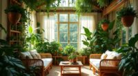 boho indoor plant decor