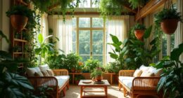 boho indoor plant decor
