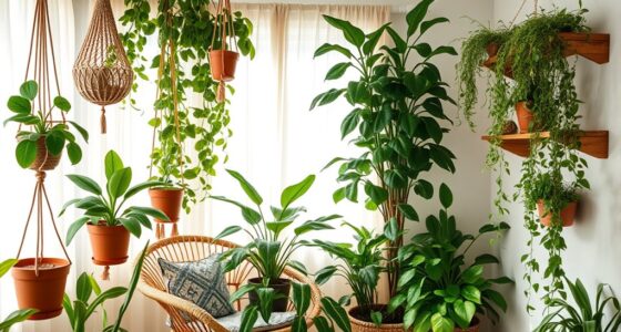 boho indoor plant sanctuary