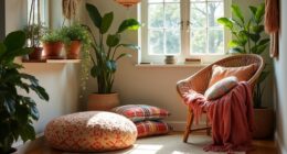 boho inspired cozy retreat