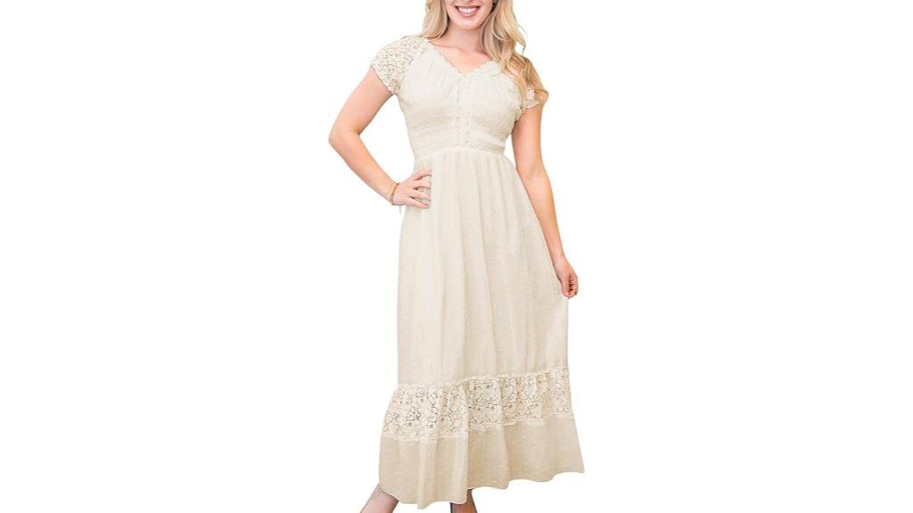boho lace maxi dress