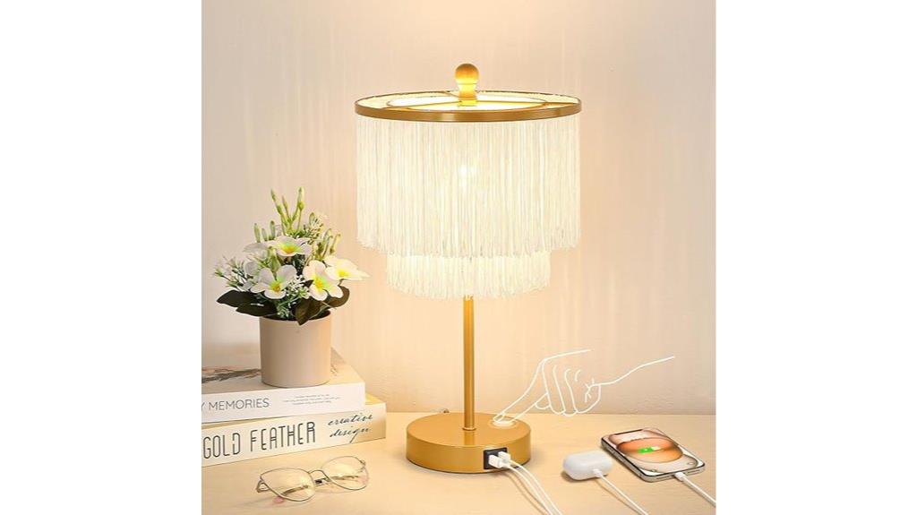 boho lamp with usb