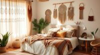 boho layered cozy textiles