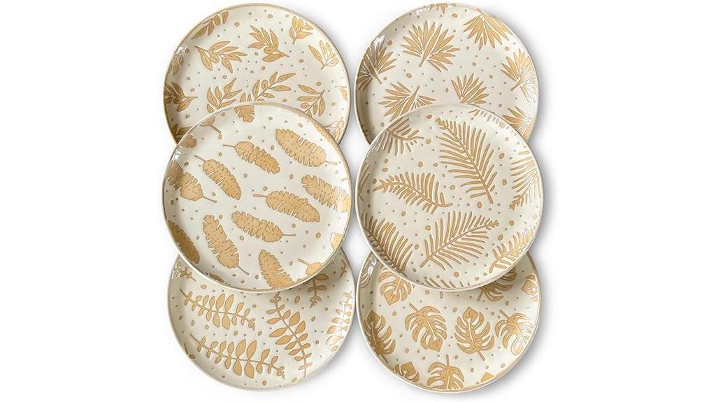 boho leaf plate set