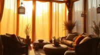 boho lighting with lanterns