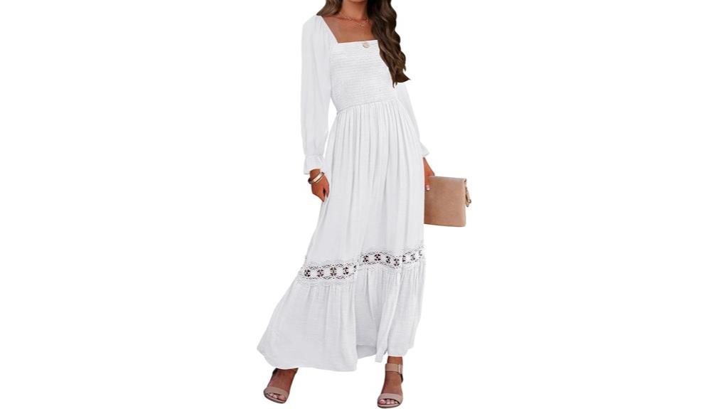 boho long sleeve maxi
