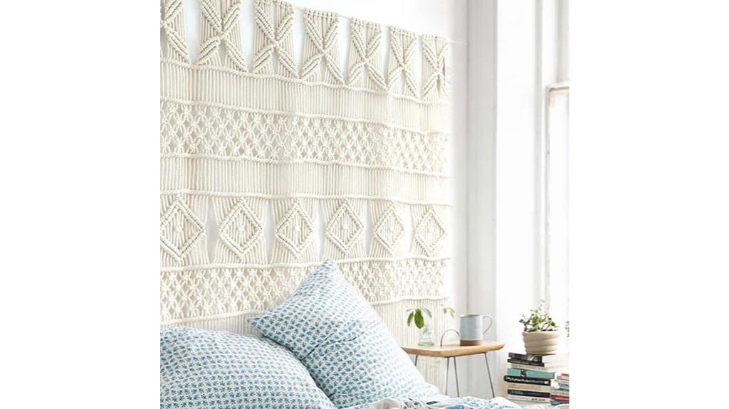 boho macrame curtain panels