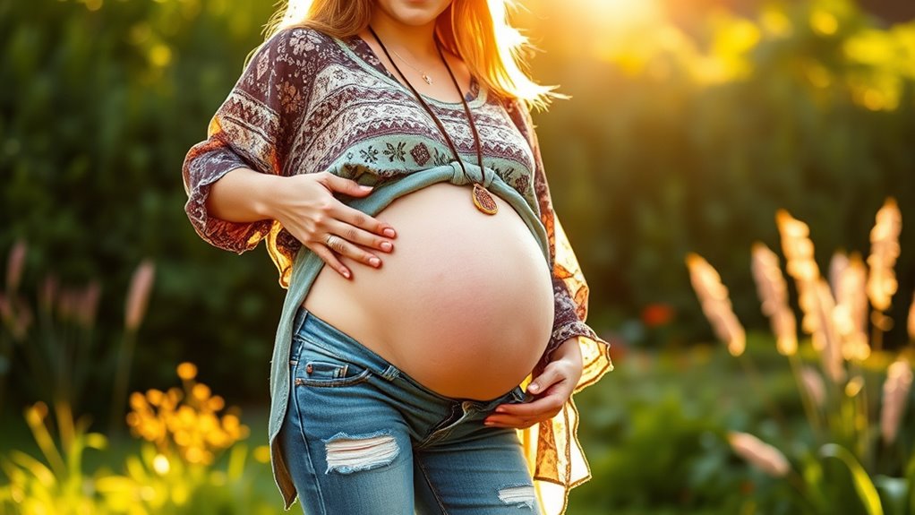 boho maternity jeans 2025