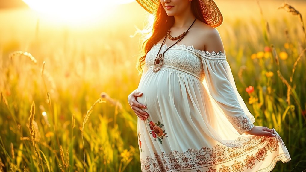boho maternity skirt trends
