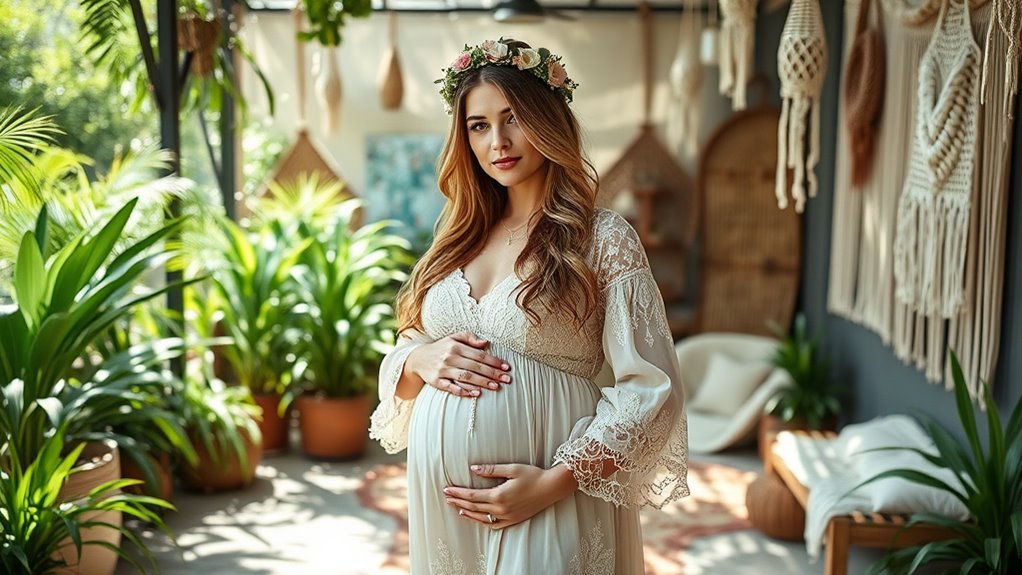 boho maternity style ideas