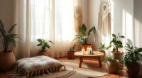 boho meditation space design
