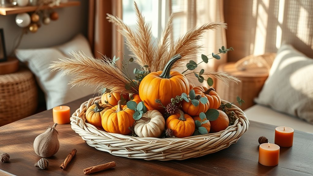boho natural fall decor