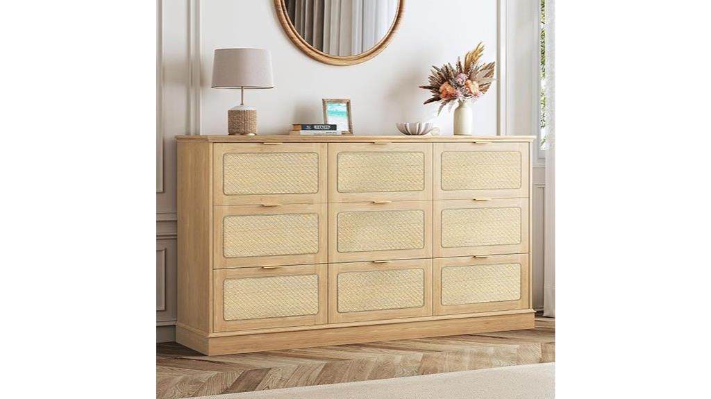 boho natural oak dresser
