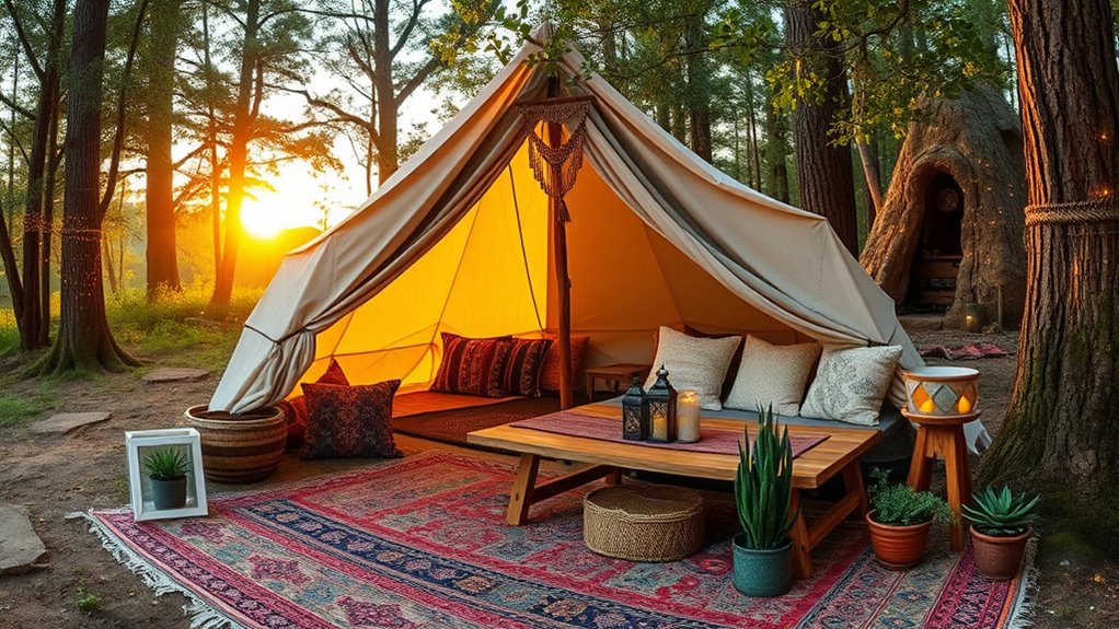 boho nature retreats decor