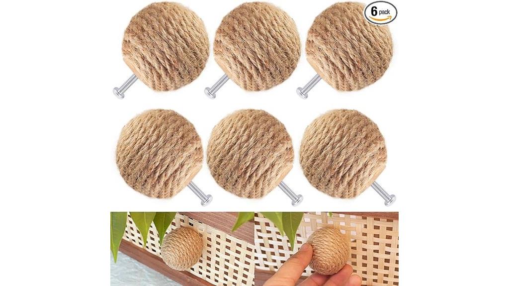 boho nautical rope knobs