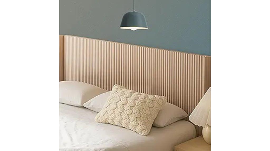 boho oak wall headboard