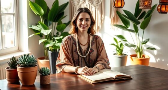boho office style integration