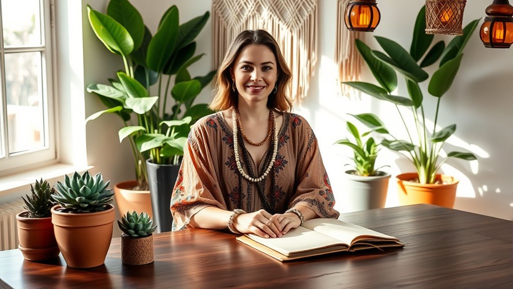 boho office style integration