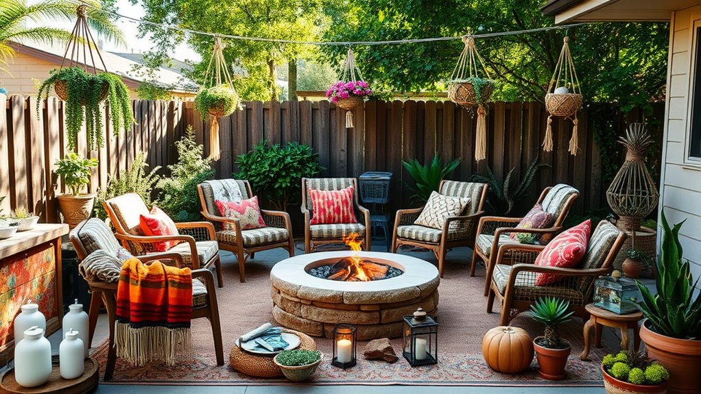 boho outdoor cozy retreat