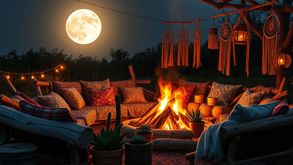boho outdoor mystical ambiance