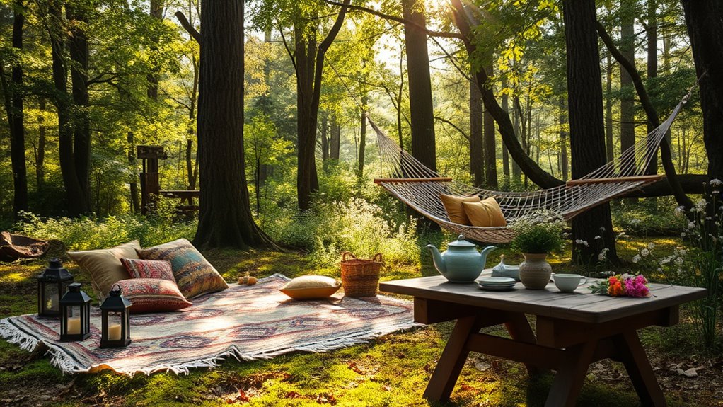 boho outdoor wellness retreat