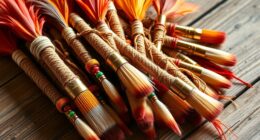 boho paint brushes selection