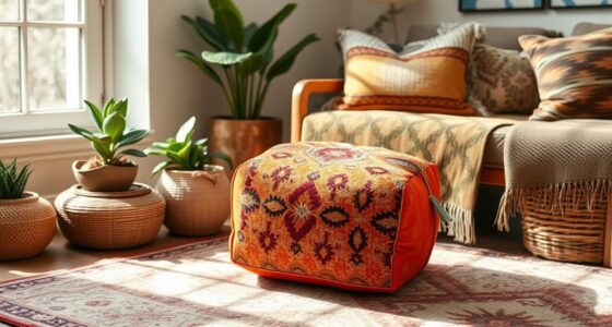 boho poufs for home