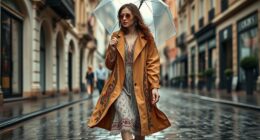 boho raincoat fashion trends