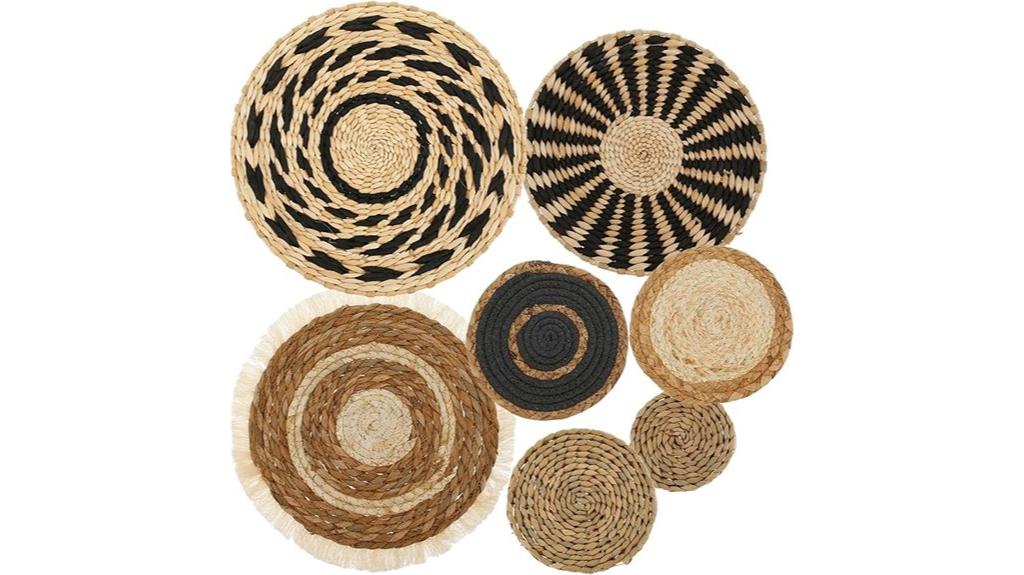 boho seagrass wall decor