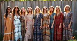 boho short sleeve dresses
