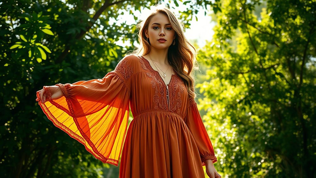 boho sleeve dress trends