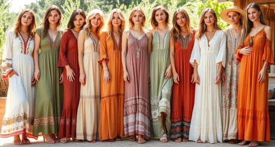 boho sleeve maxi dresses