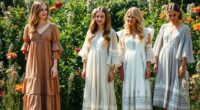 boho sleeve wedding dresses