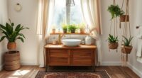 boho spa bathroom transformation
