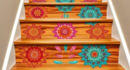 boho stair riser decals