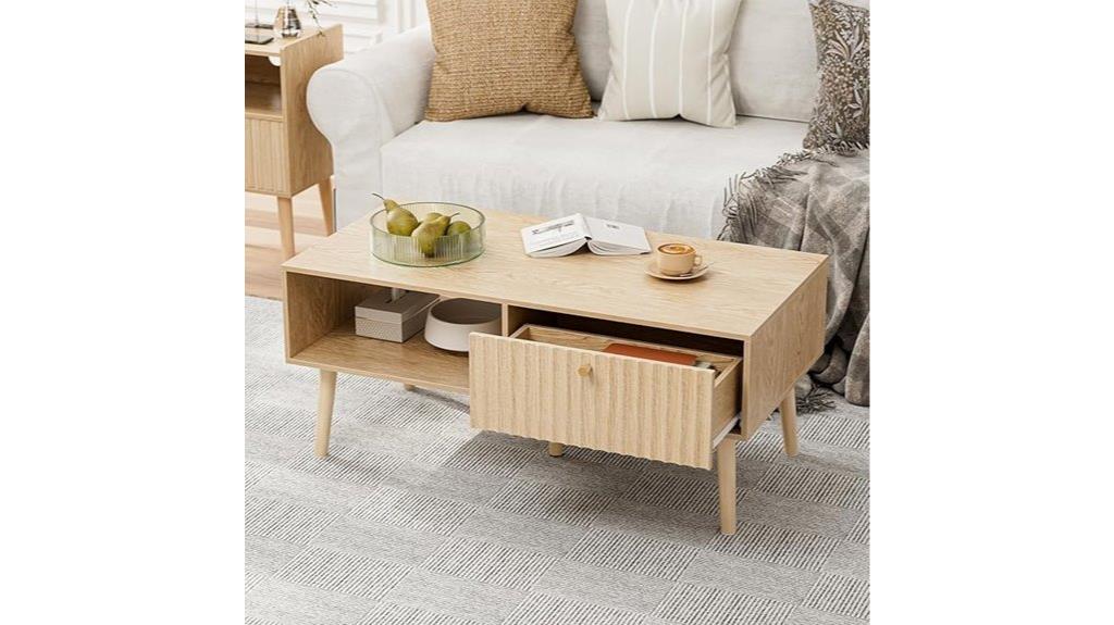 boho storage coffee table