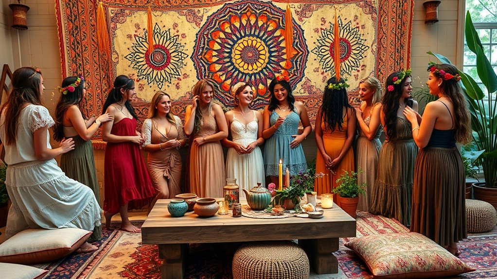 boho style effortless layering